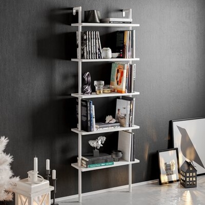 Innis 68.5" H x 23.6" W Ladder Bookcase - Image 0