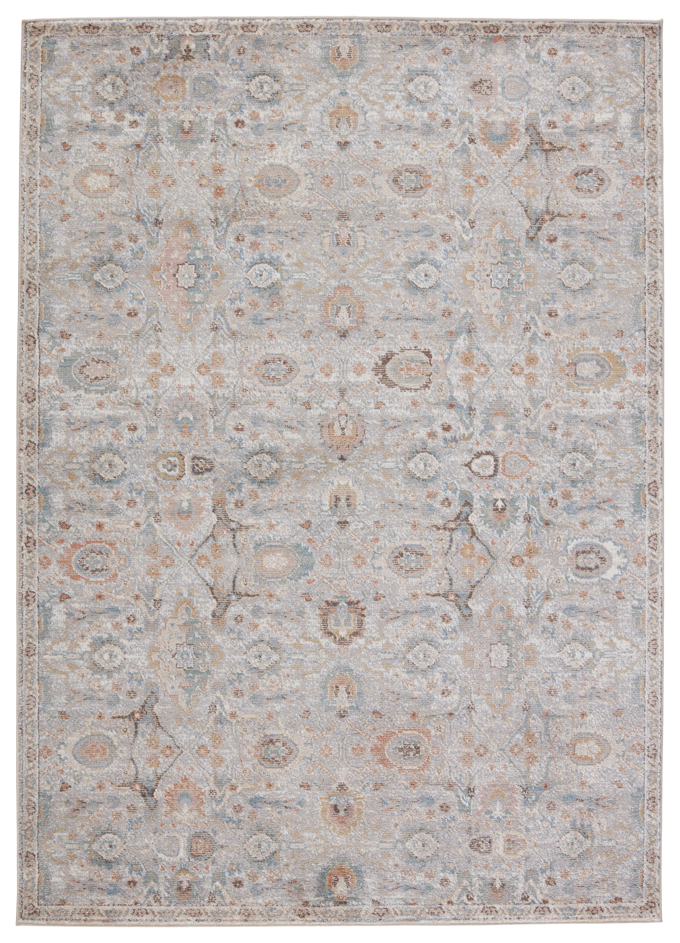 Vibe by Etienne Oriental Light Taupe/ Light Gray Area Rug (9'6"X12') - Image 0