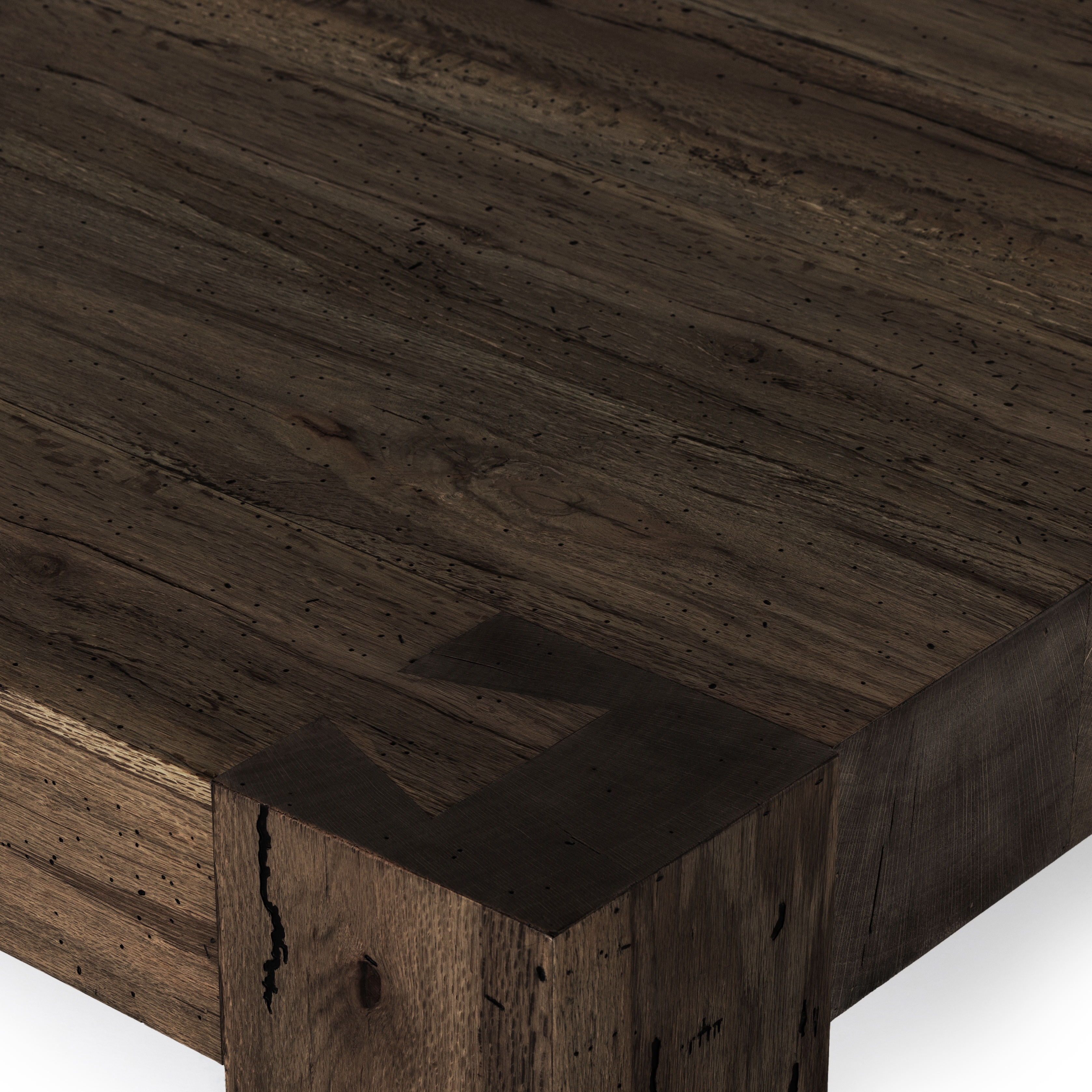 Abaso Coffee Table - Ebony Rustic Wormwood Oak - Image 7