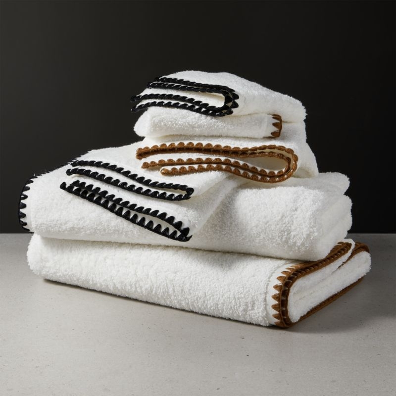 Tuli Black Trim Bath Towel - Image 3