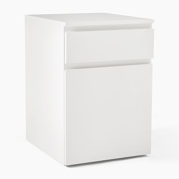Parsons Rolling File Cabinet, White - Image 2