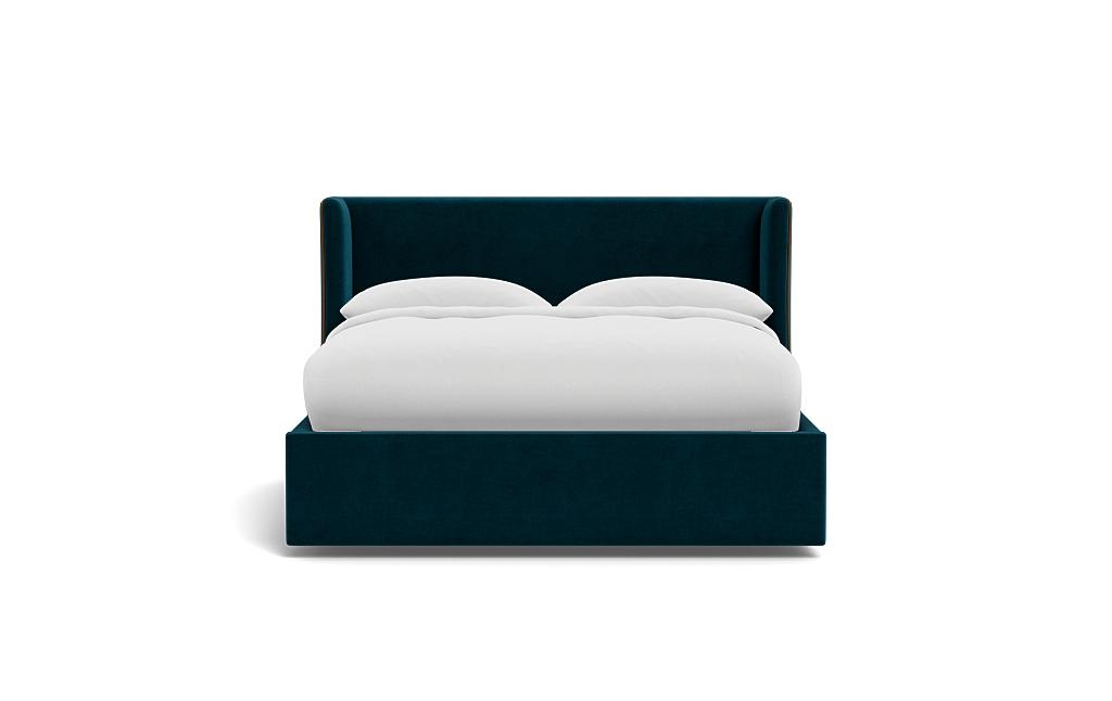 Graham Upholstered Bed with Contrast Piping and Storage Option - Image 0