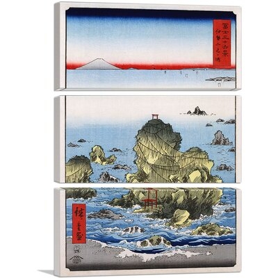ARTCANVAS Futami Bay In Ise Province 1858 Canvas Art Print By Utagawa Hiroshige - Image 0