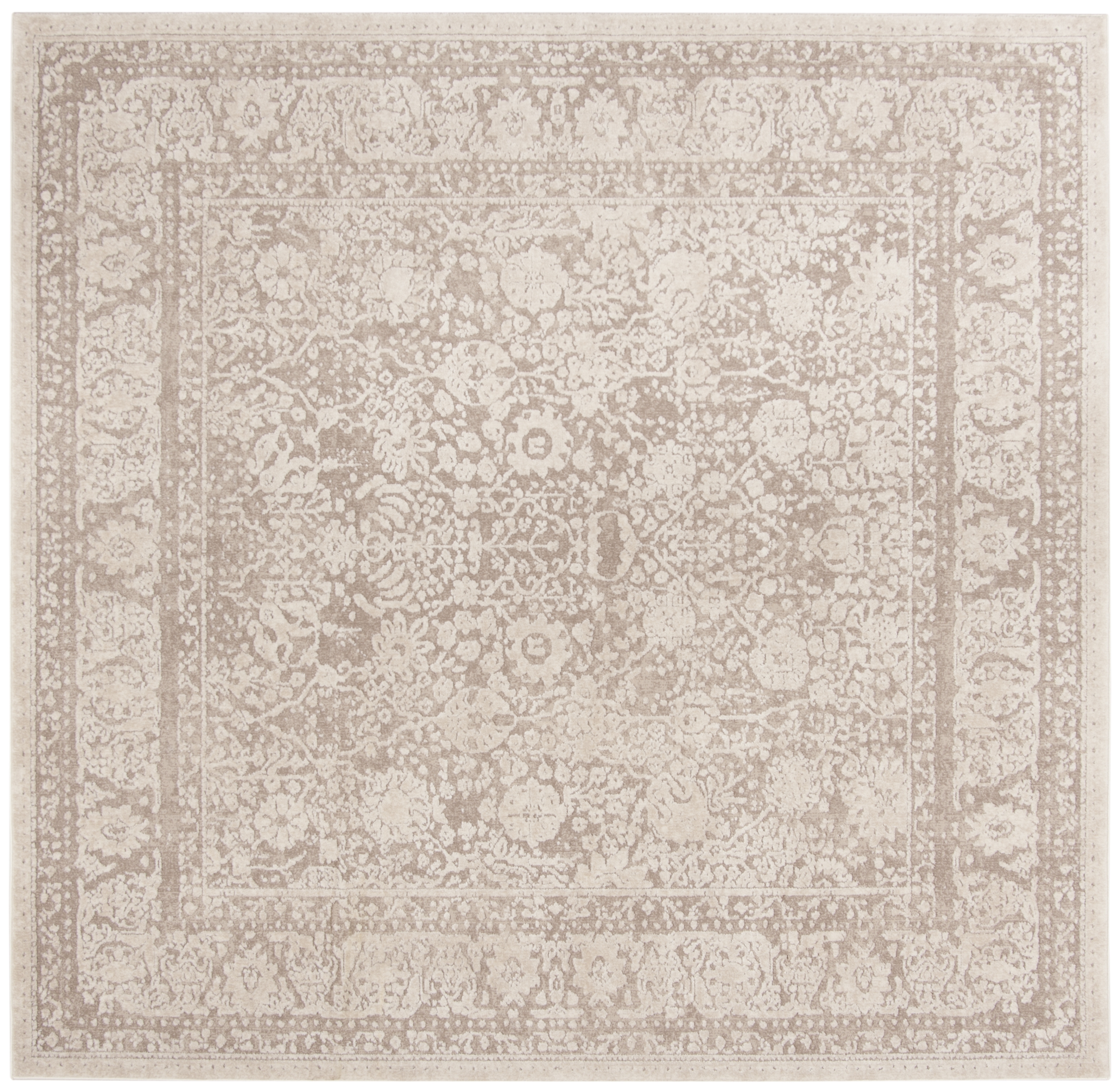 Arlo Home Woven Area Rug, RFT663A, Beige/Cream,  6' 7" X 6' 7" Square - Image 0