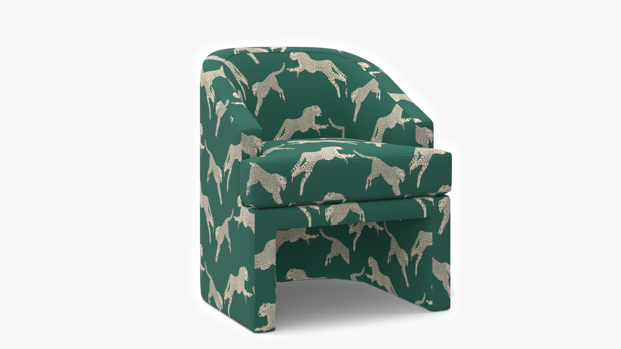 Arco Dining Chair, Polo Green Cheetah - Image 0