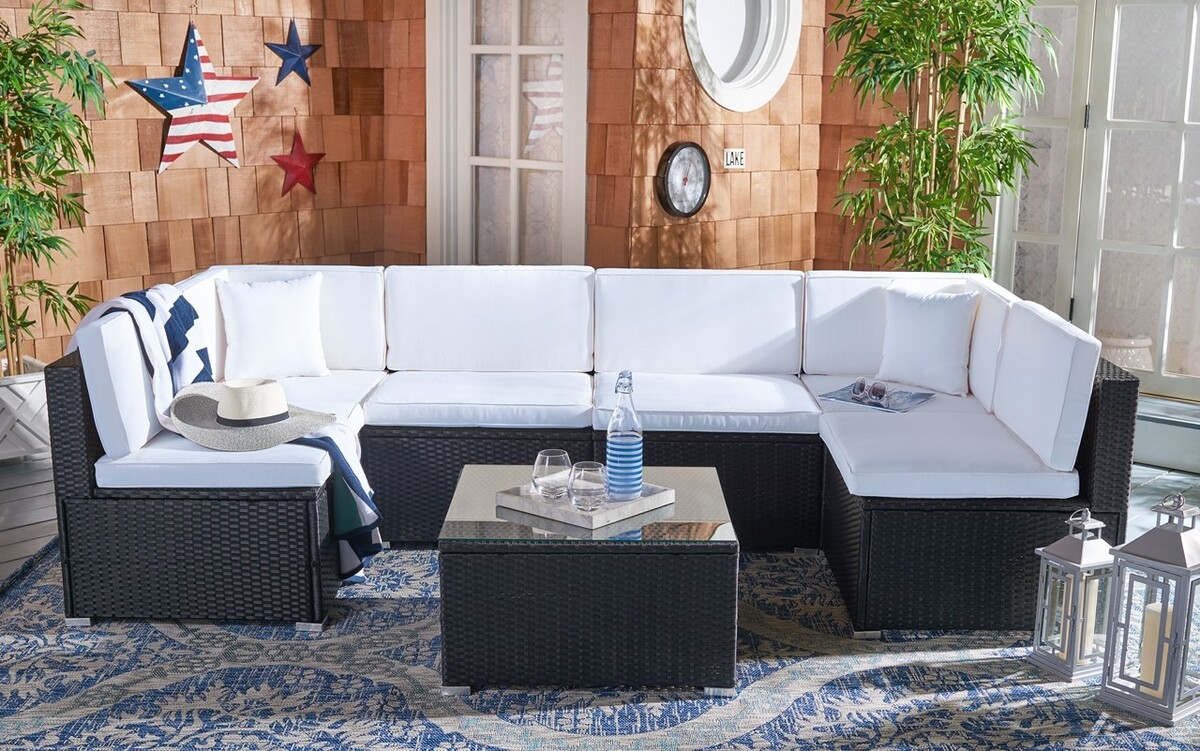 Diona Living Set - Black/Beige - Safavieh - Image 1