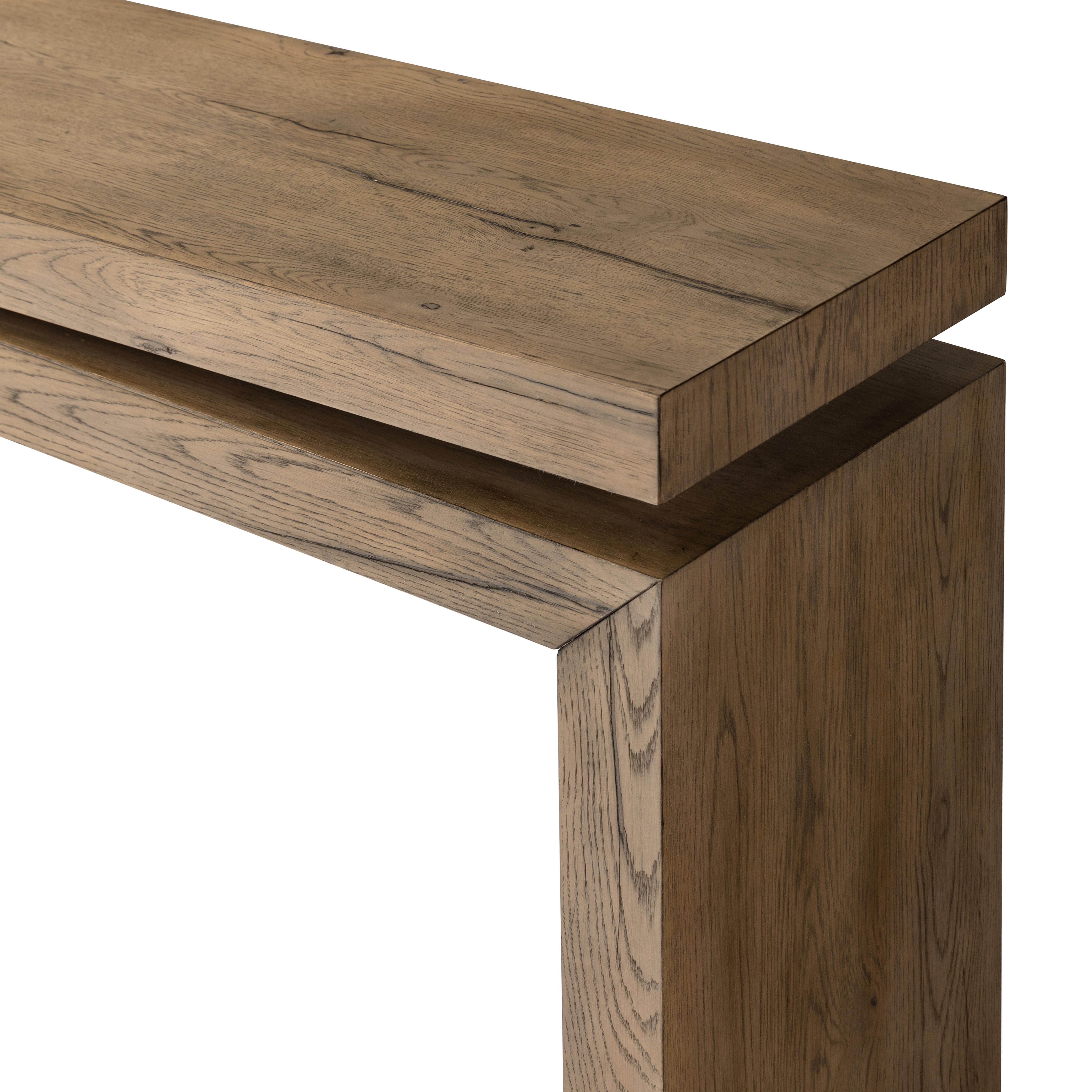 Matthes Console Table-Rustic Natural - Image 4