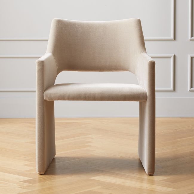 Foley Grey Faux Mohair Dining Armchair - Image 3