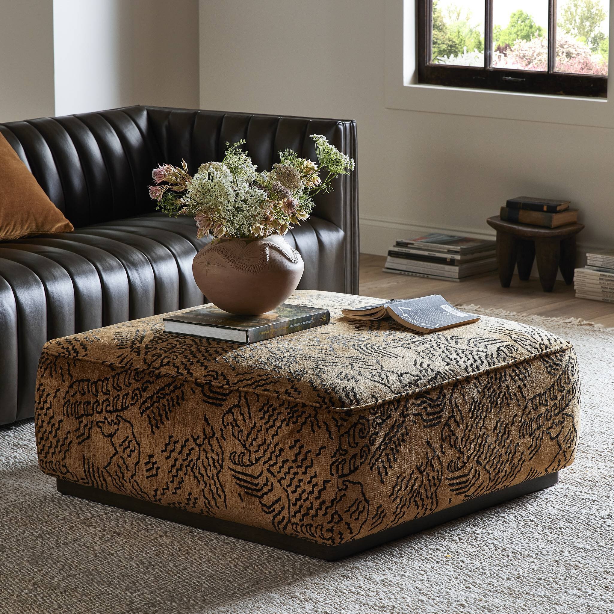 Sinclair Square Ottoman-36" - Balkan Ochre - Image 10