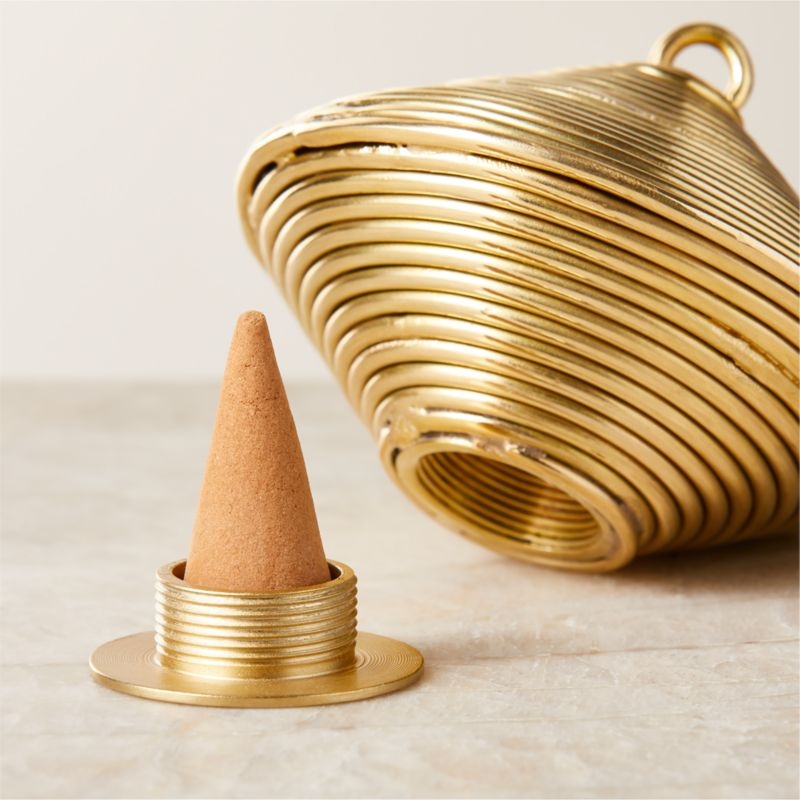 Coil Brass Incense Holder - Image 1