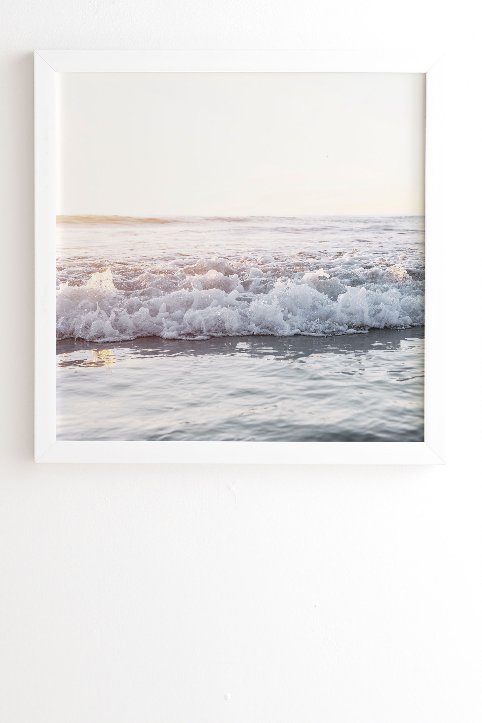 Sun Kissed by Bree Madden - Framed Wall Art Basic White 16 x 16 - Image 1