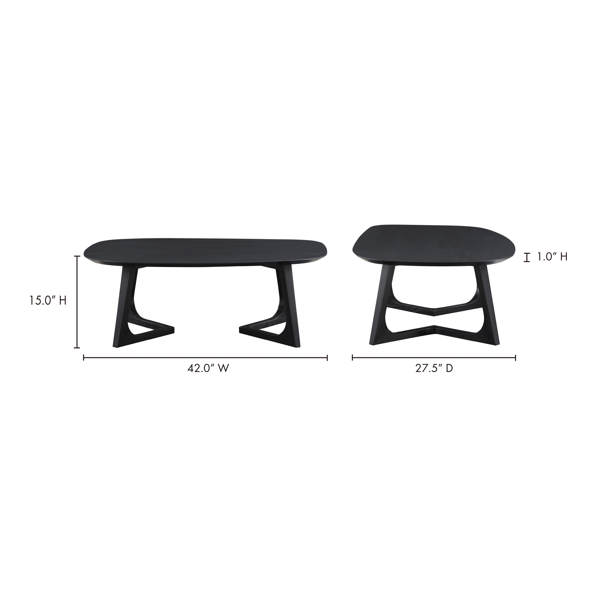 Godenza Small Coffee Table Black - Image 5
