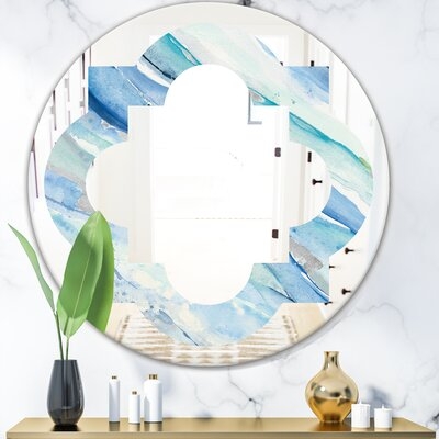 Quatrefoil Spring I Eclectic Frameless Wall Mirror - Image 0
