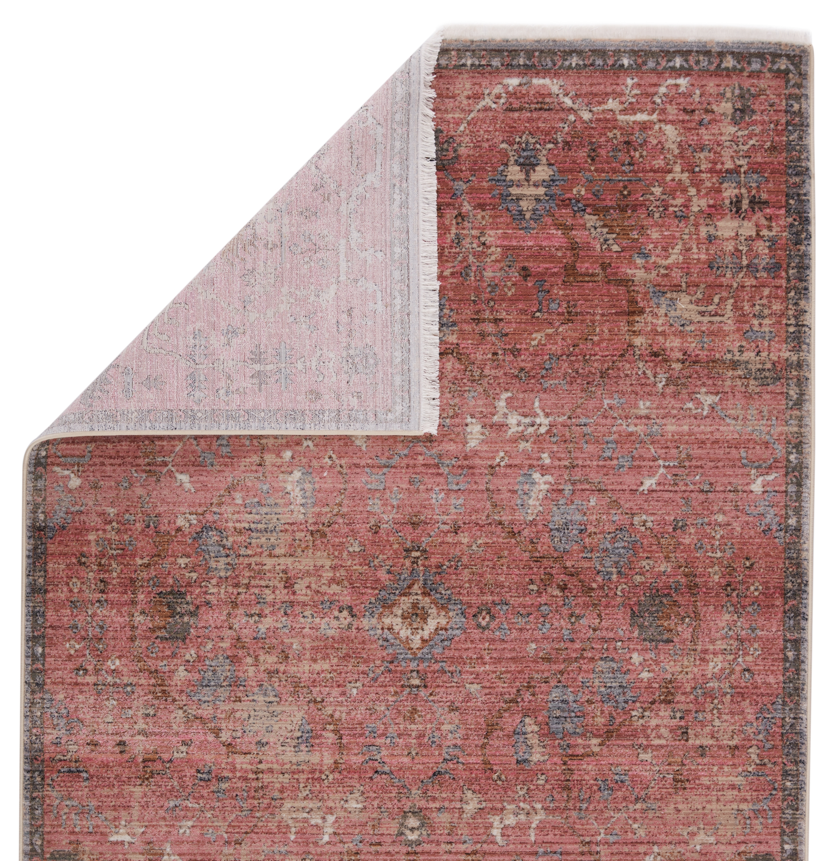 Vibe by Marcella Oriental Pink/ Gray Area Rug (8'X10'6") - Image 2