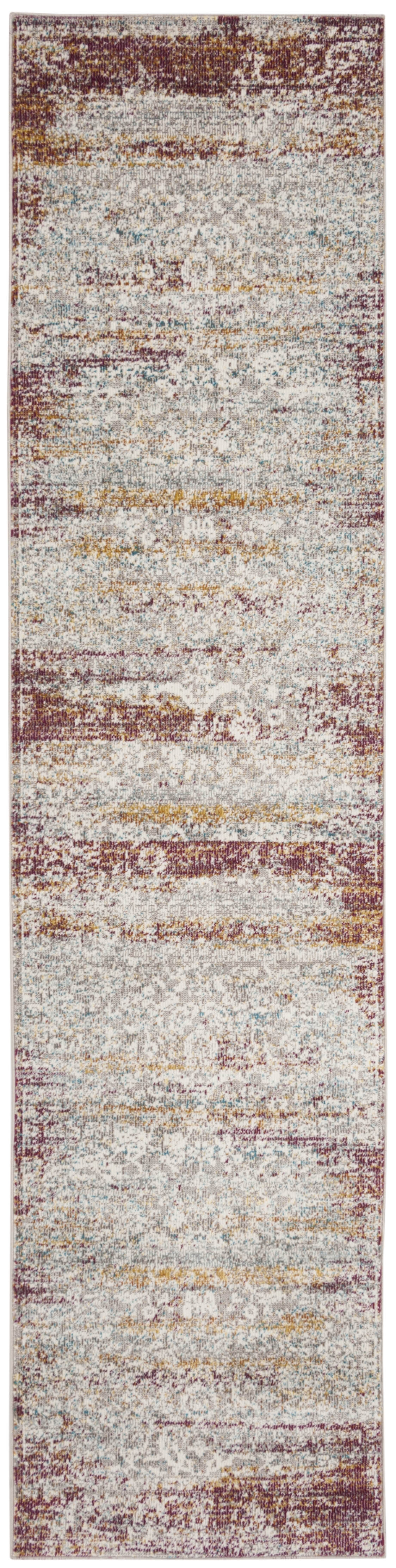 Arlo Home Woven Area Rug, ARA156R, Red/Cream,  2' X 8' - Image 0