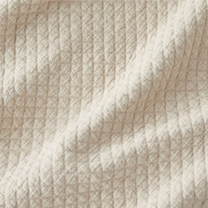Organic Cotton Sand Beige King Coverlet - Image 3