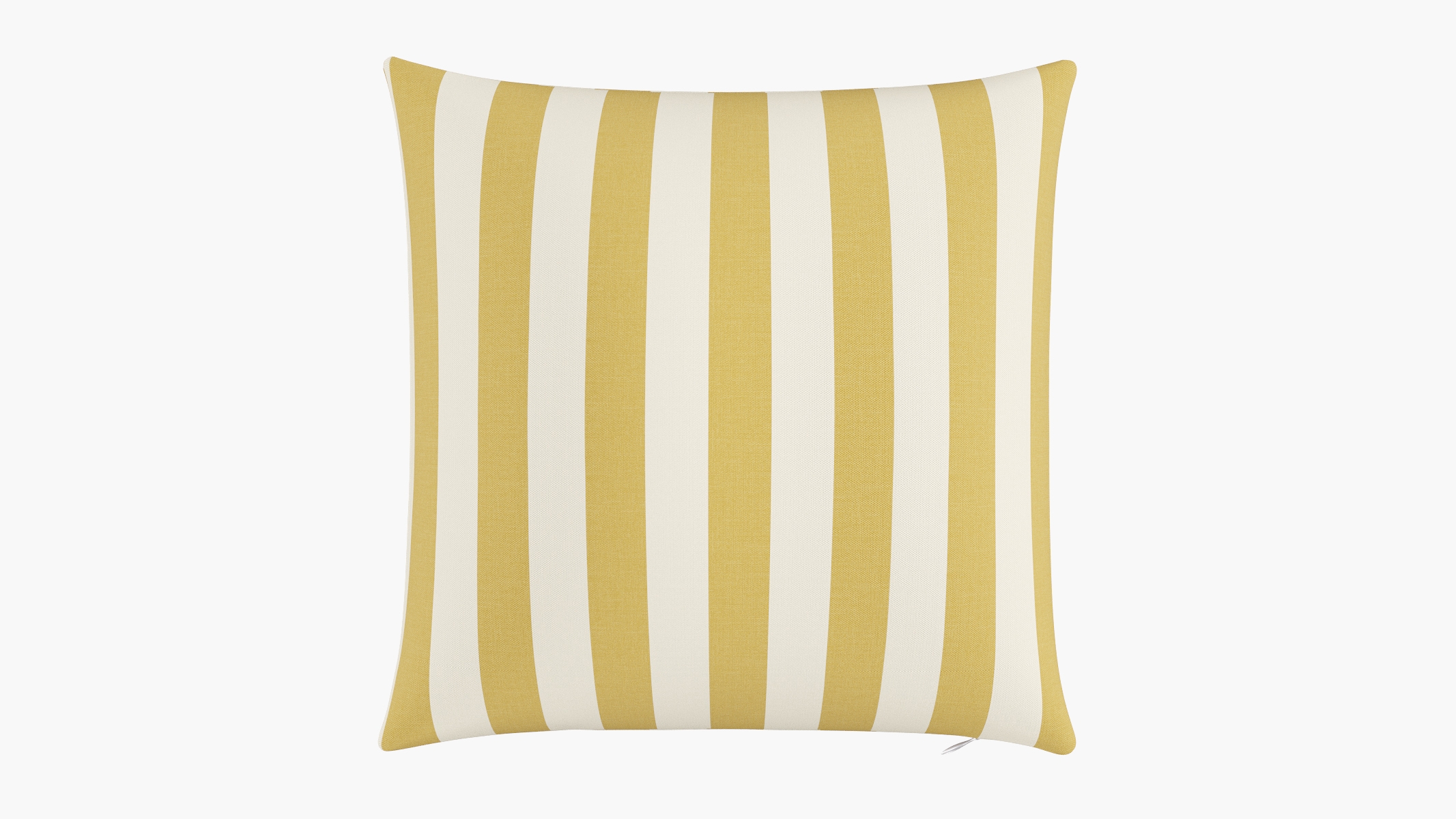 Throw Pillow 20", Citrine Cabana Stripe, 20" x 20" - Image 0