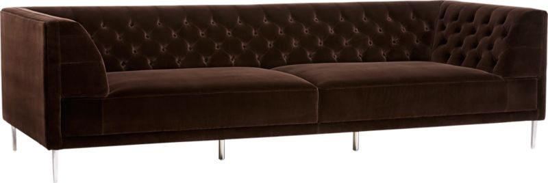 Savile Tufted Extra Large Sofa Bloce Grey - Image 2