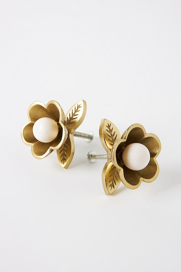Nena Flower Knobs, Set of 2 - Image 0