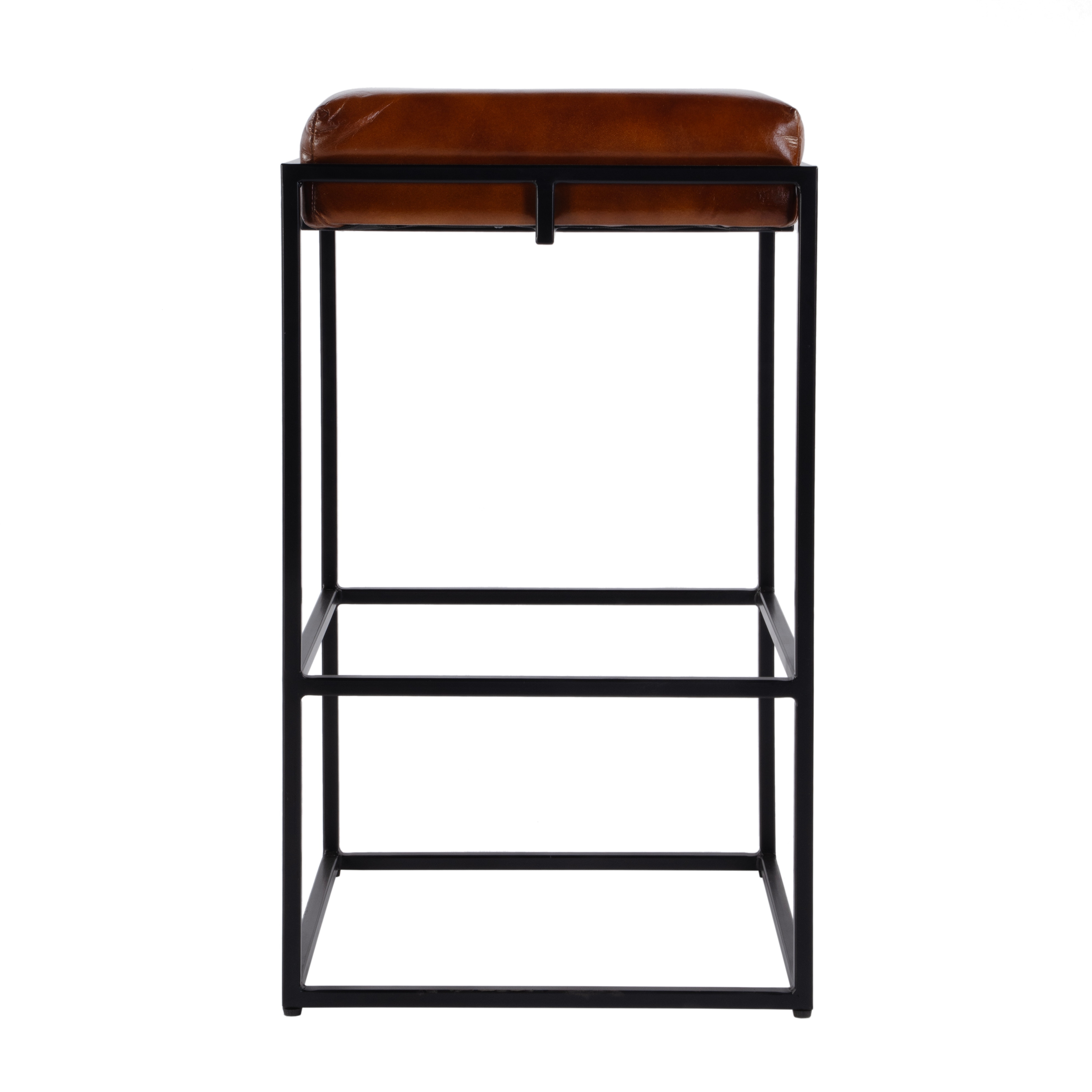 Eldridge Brown Leather Bar Stool - Image 3