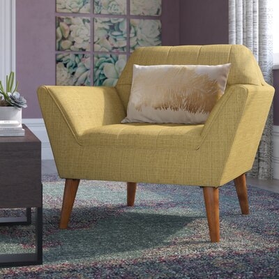 Hoboken 38" Wide Tufted Polyester Armchair - Image 1