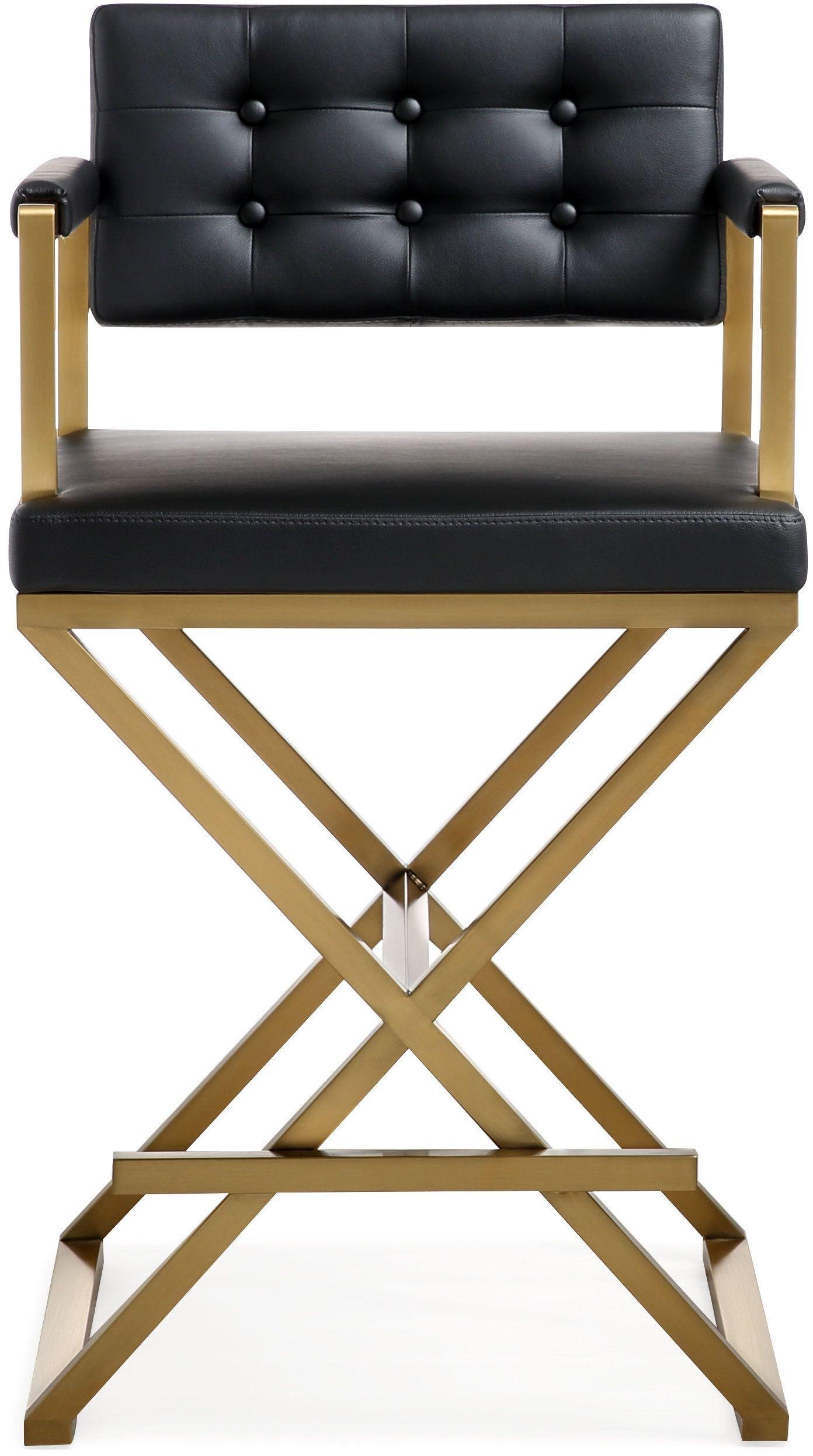Director Black Gold Steel Counter Stool - Image 1