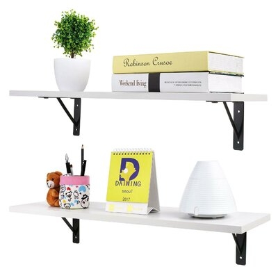 Floating Shelves Wall Mounted Display Ledge Shelf With Bracket For Picture - Image 0