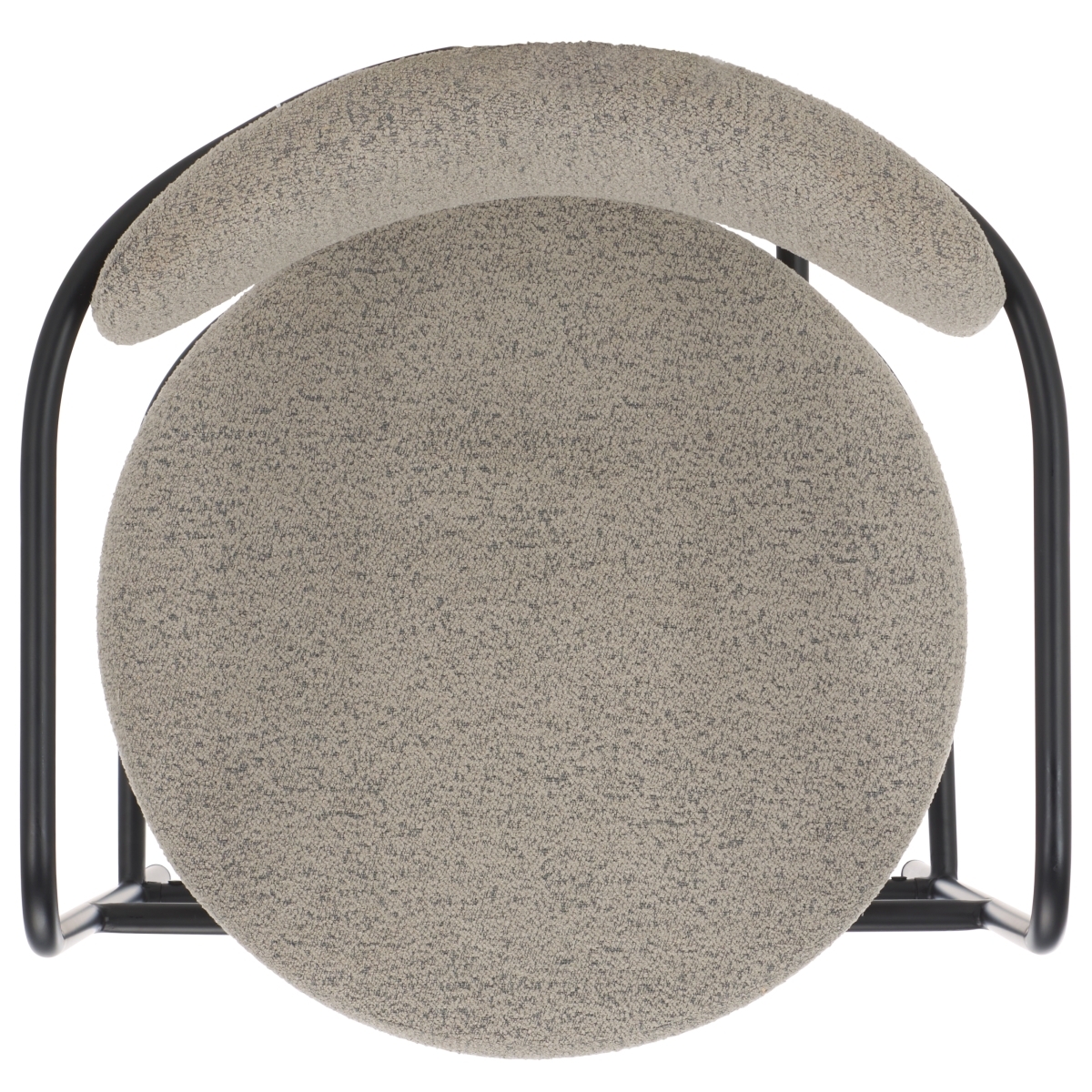 Andrean Arm Counter Stool - Grey / Black - Image 4