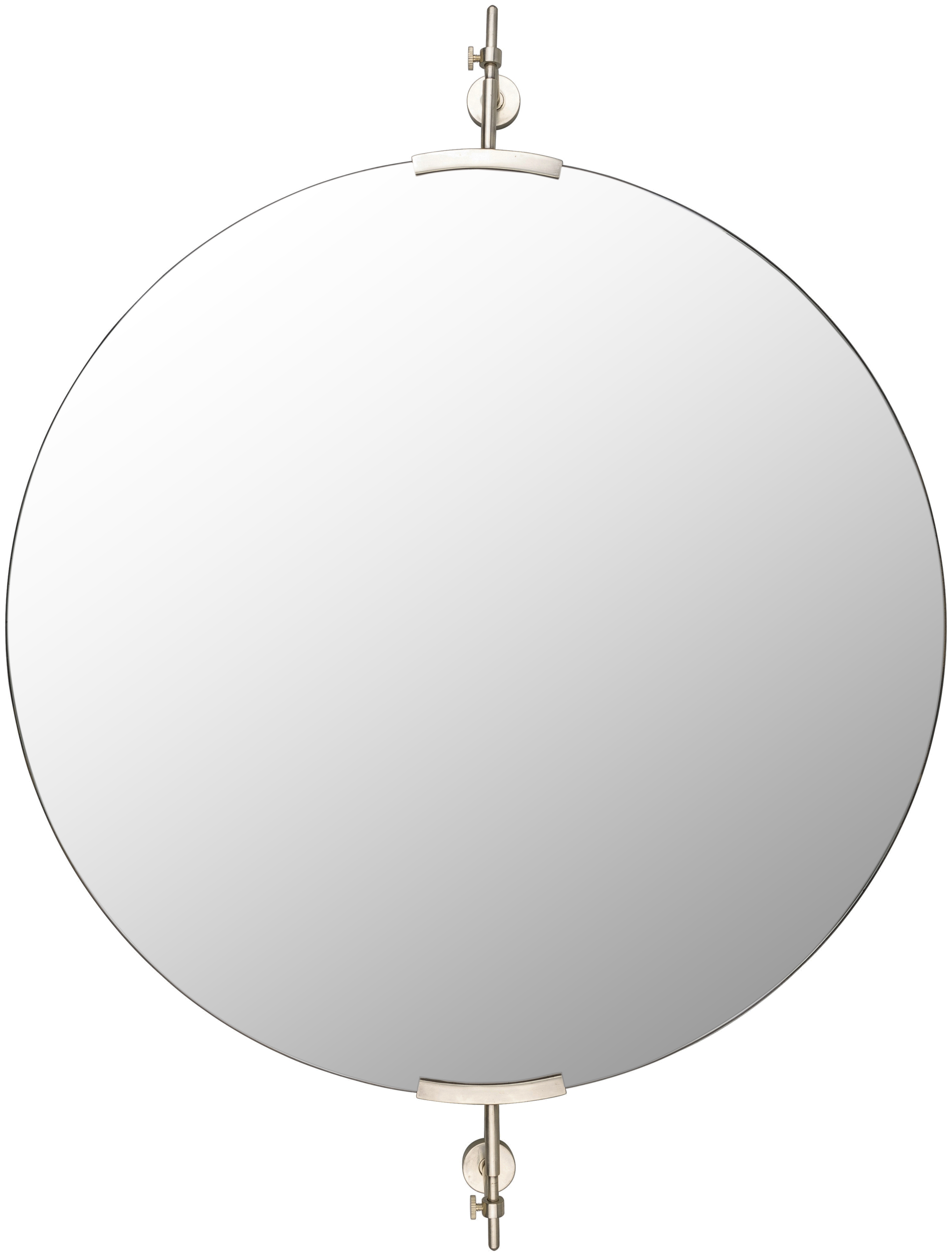 Anastasya Metallic - Silver 42"H x 32"W x 4"D Accent Mirror - Image 0