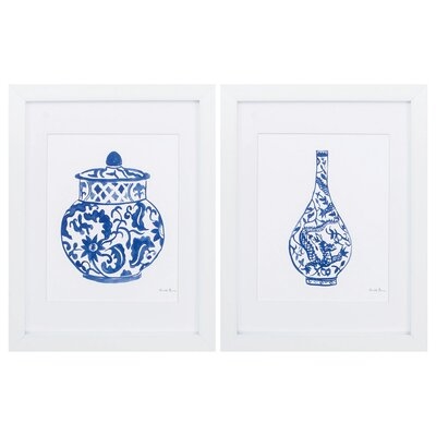 CHINOISERIE S/2 - 2 Piece Picture Frame Print Set - Image 0
