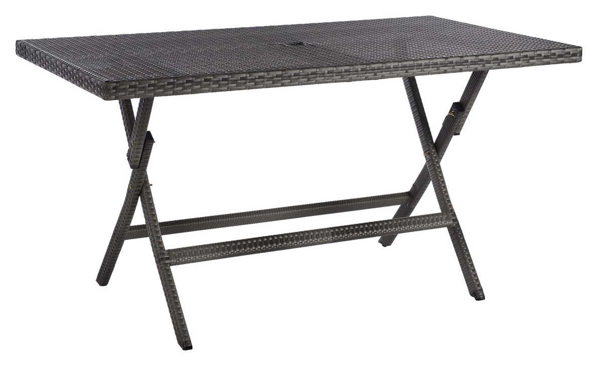 Akita Folding Table - Grey - Safavieh - Image 5