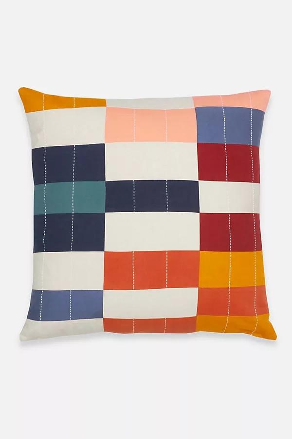 Multi Check Throw Pillow - Image 0
