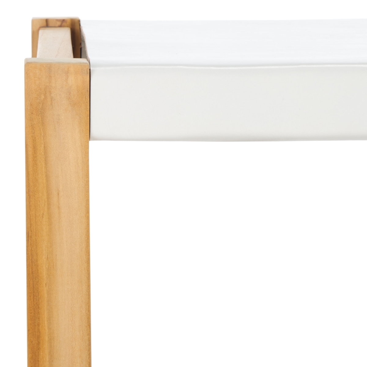 Solana Counter Stool - White / Natural - Safavieh - Image 1