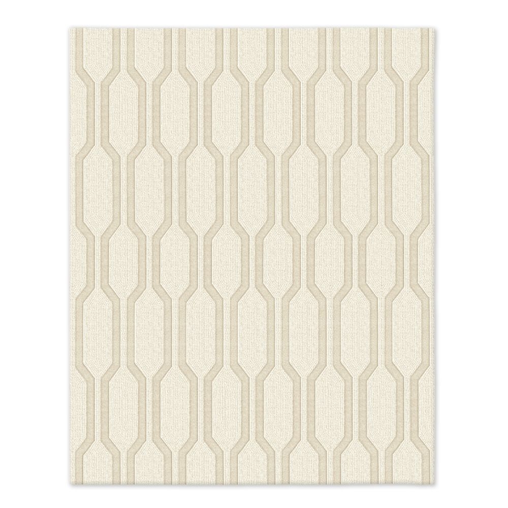 Honeycomb Textured Rug, 8x10, Alabaster - Image 0