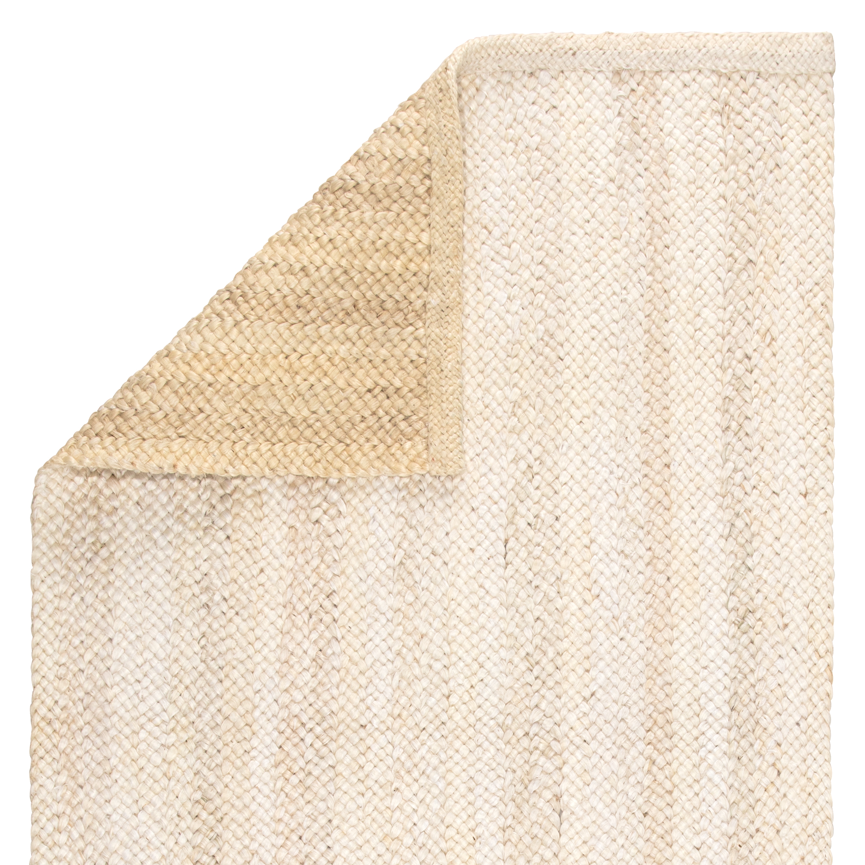 Anichini Natural Solid Ivory/ Beige Area Rug (4'X6') - Image 2
