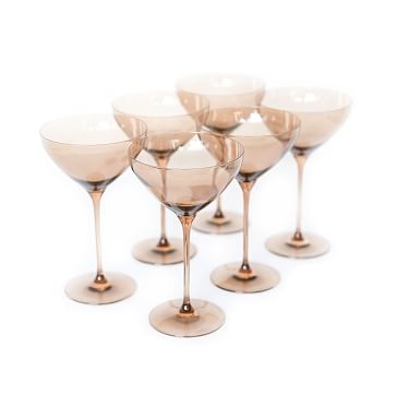 Estelle Colored Glass Martini Glass Set Lavender - Image 3