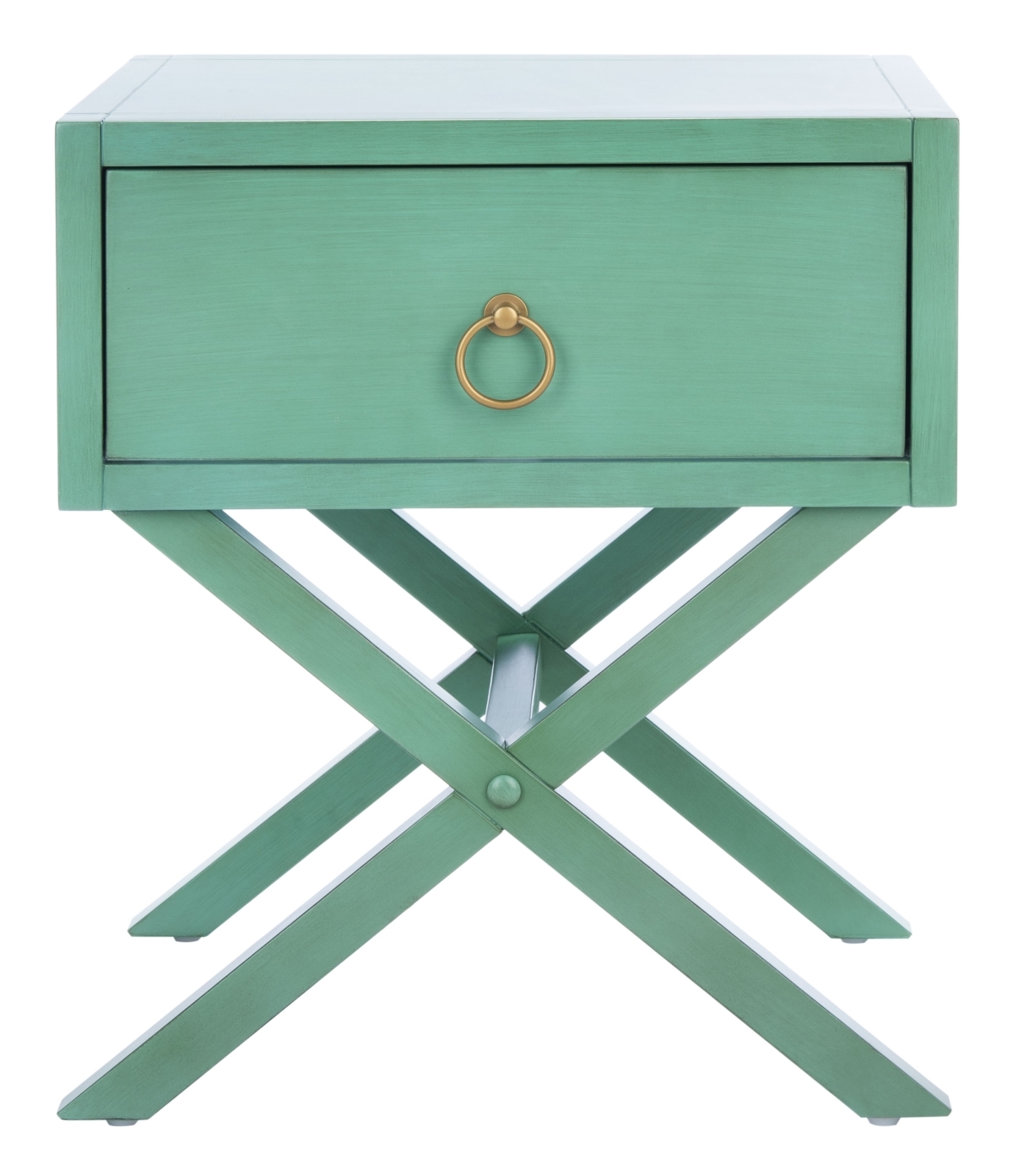 Odilia 1 Drawer Nightstand - Turquoise - Safavieh - Image 0