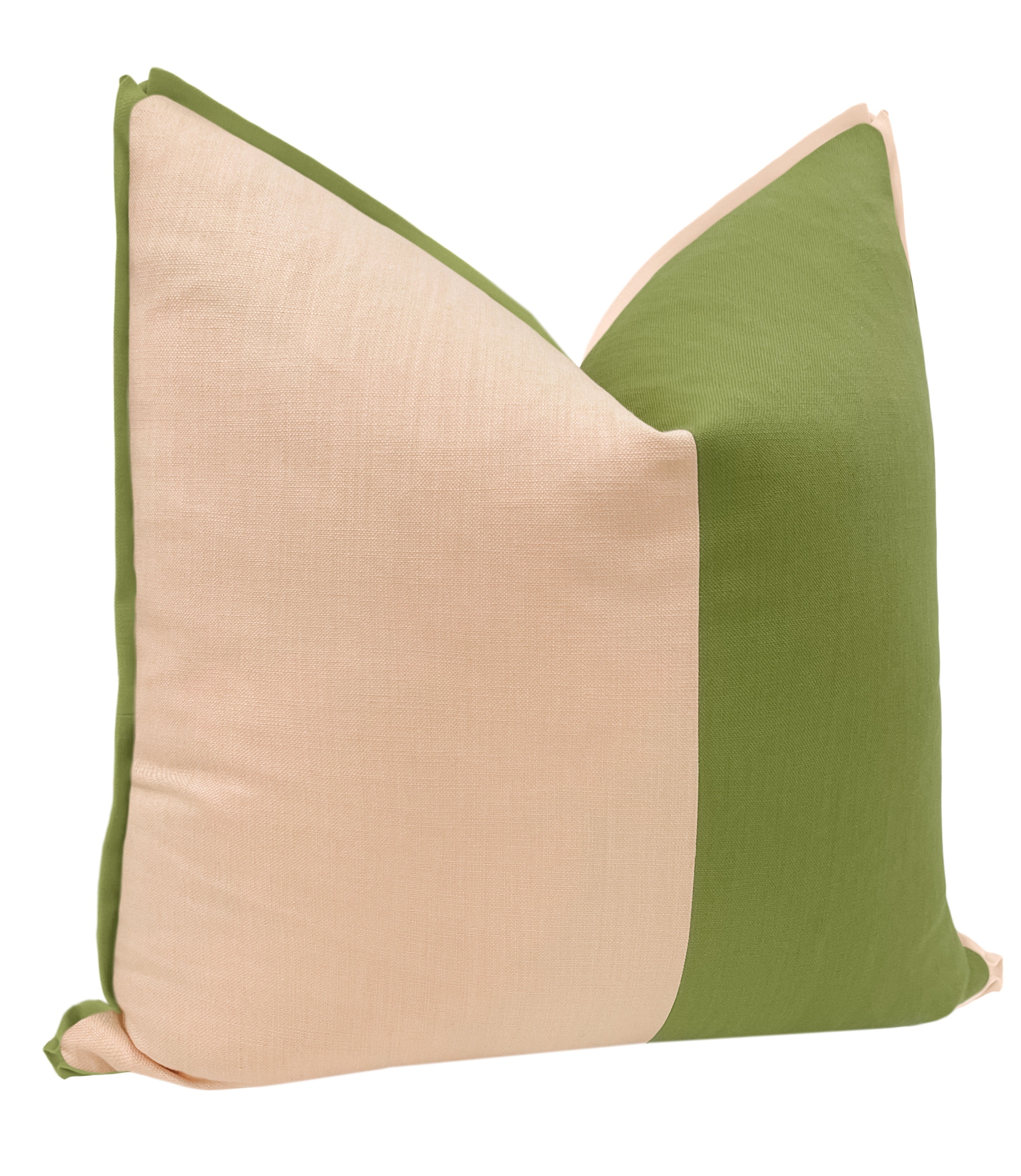 THE DUET | CLASSIC LINEN // CAMEO + OLIVE - SAMPLE 4" X 4" - Image 1