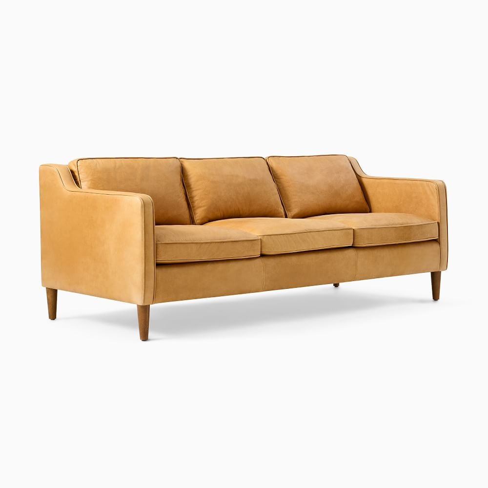 Hamilton Leather 3-Seater Sofa, Burnt Sienna, Charme Leather - Image 0