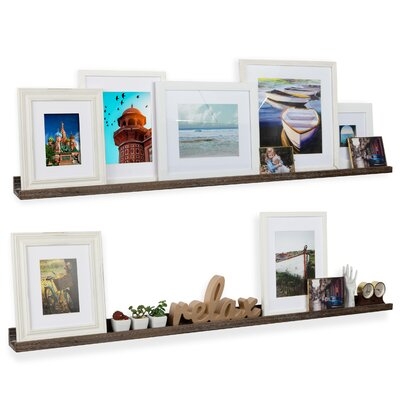 Durham 2 Piece Pine Solid Wood Picture Ledge Wall Shelf (Set of 2) - Image 0