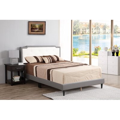 Fidelia Tufted Upholstered Low Profile Standard Bed - Image 0
