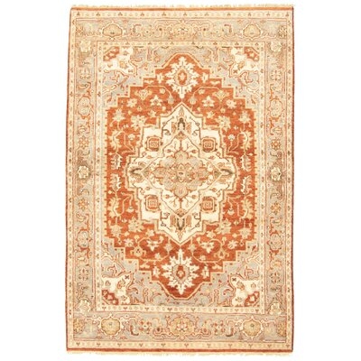 One-of-a-Kind Bevin Hand-Knotted 2010s Serapi Orange 5'10" x 9'2" Wool Area Rug - Image 0