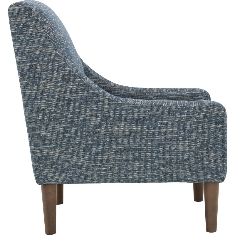 Shea Fabric 25.5'' Wide Armchair, Hampden Navy - Image 3