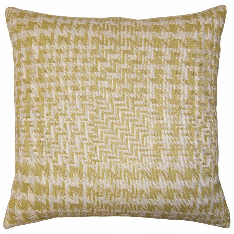 Square Feathers Highland Puzzle Pillow Cover & Insert - Image 0