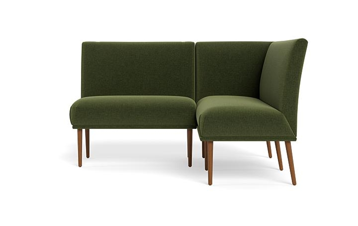 Dorian Upholstered Petite Right Banquette with Tufting Option - Image 0