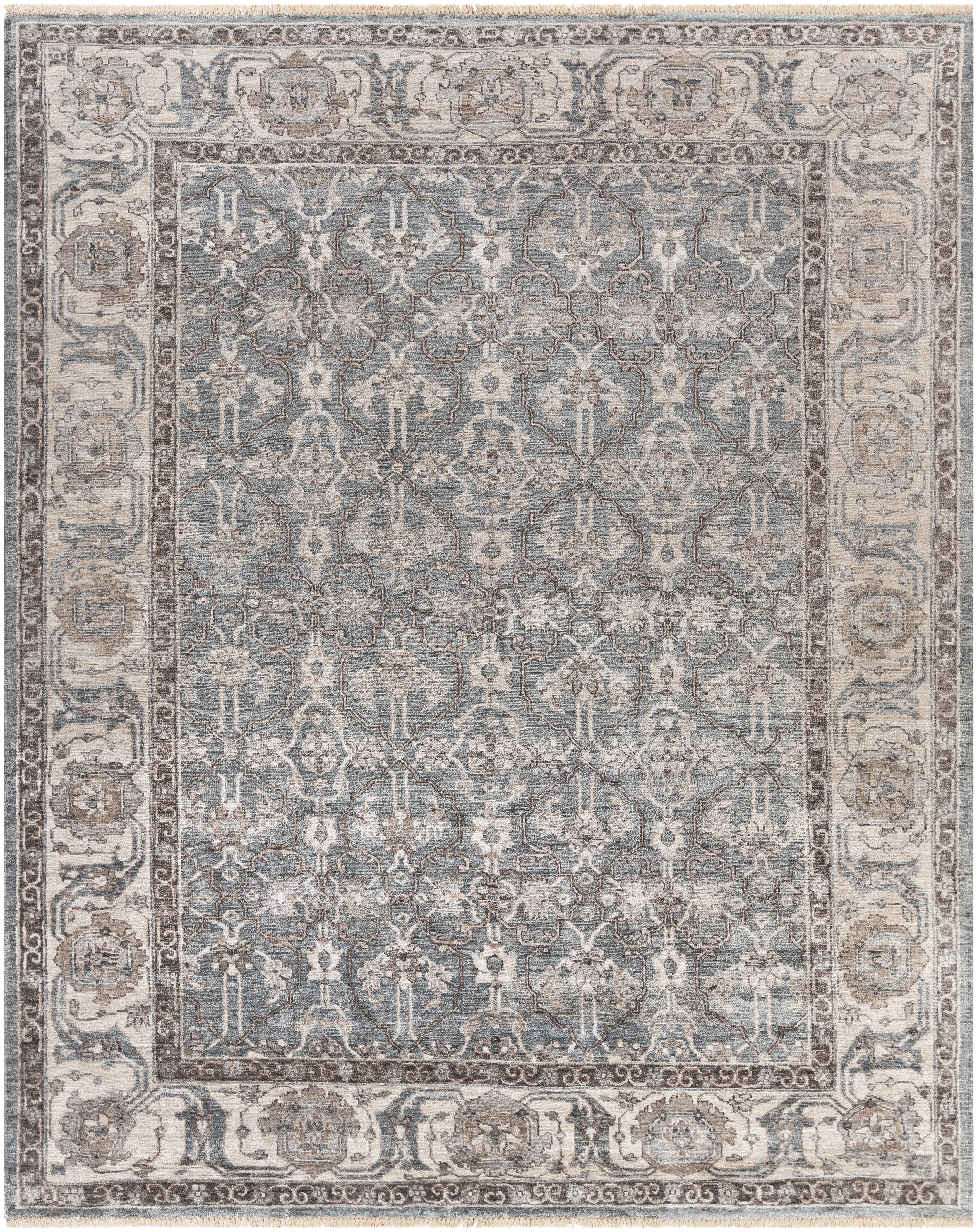 Theodora Beige Indoor 8' x 10' Handmade Rug - Image 0