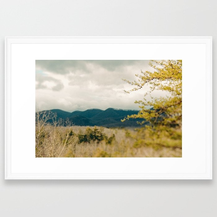 Early Spring In The Mountains Framed Art Print by Olivia Joy St.claire - Cozy Home Decor, - Scoop White - LARGE (Gallery)-26x38 - Image 0