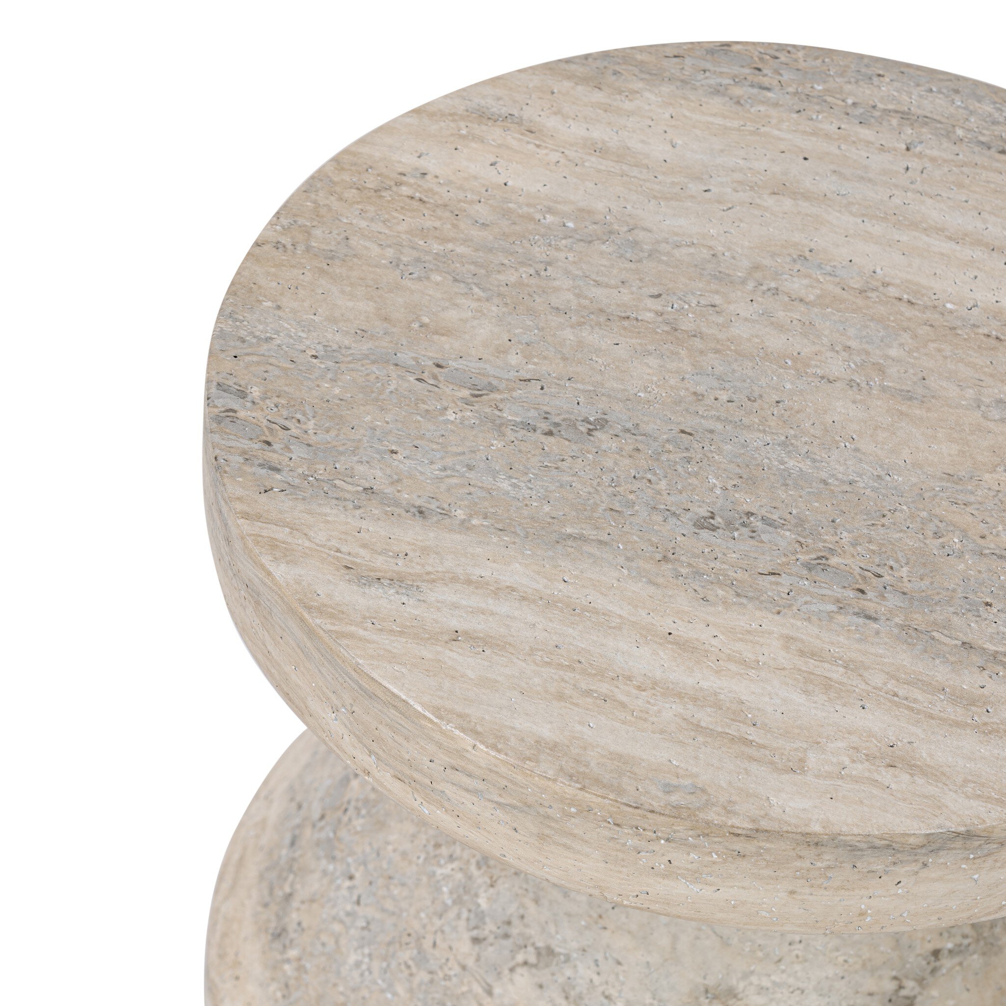 Odeon End Table - Textured Sandy Grey - Image 2