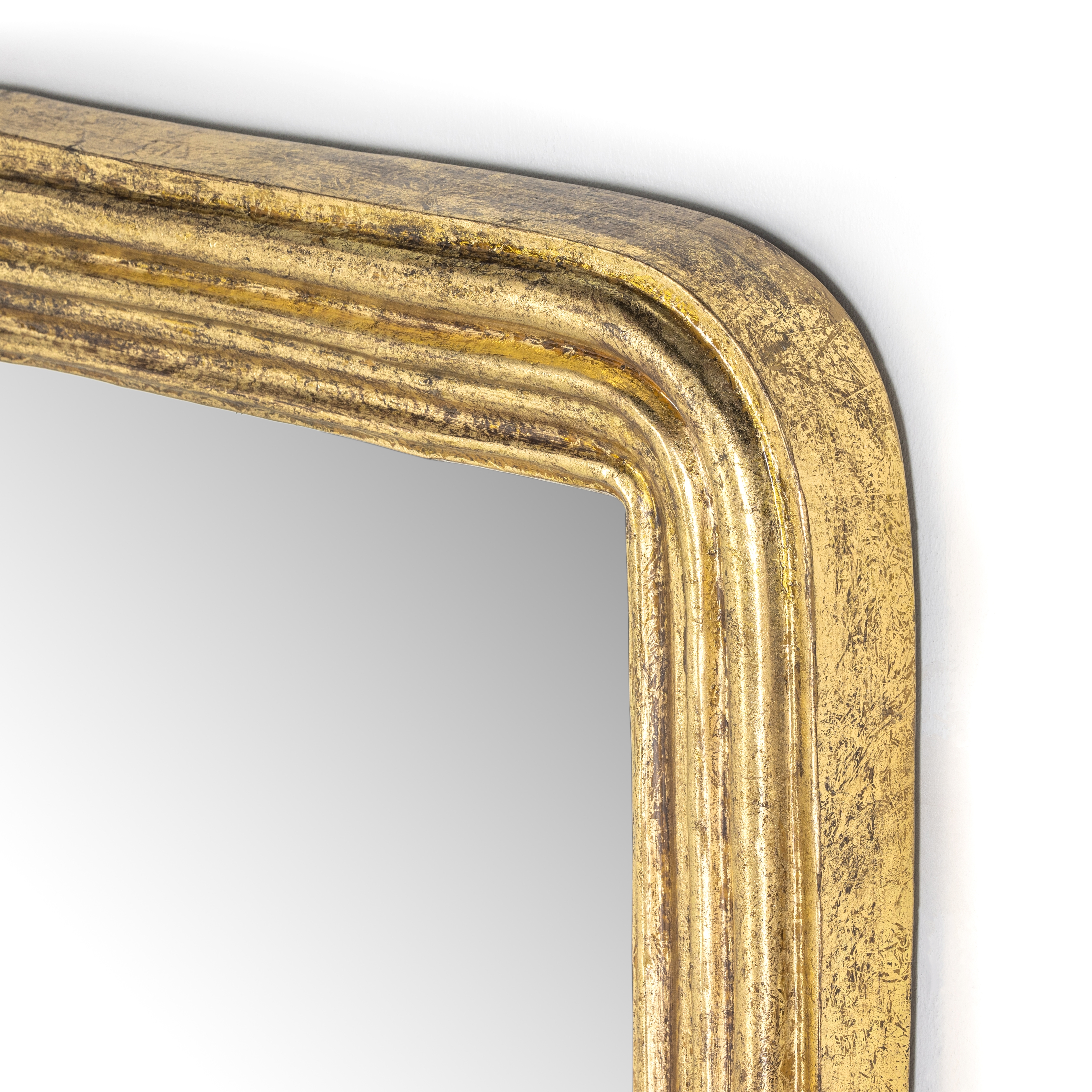 Vintage Louis Mirror - Antiqued Gold Leaf - Image 8