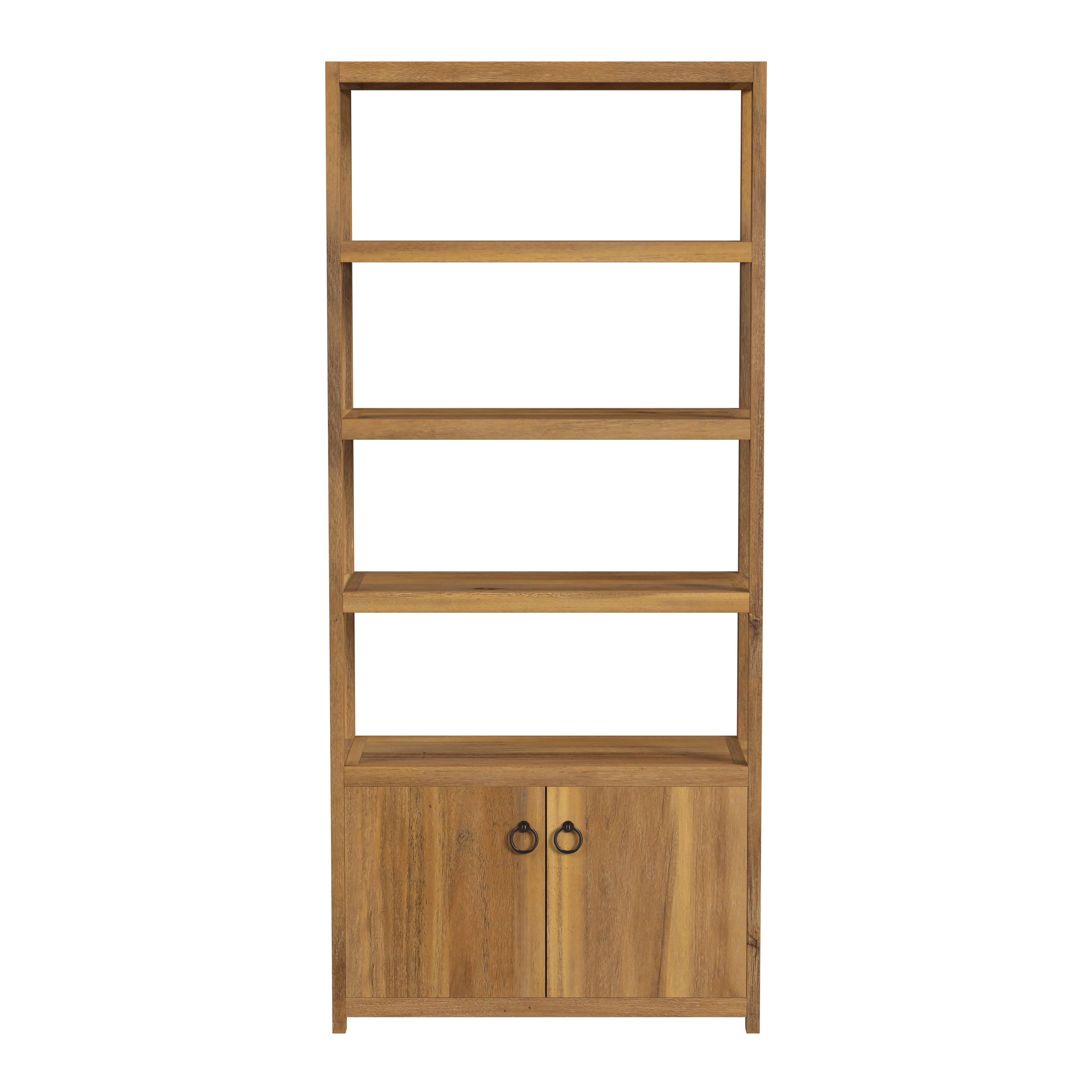 Lark Natural Etagere Bookcase - Image 1